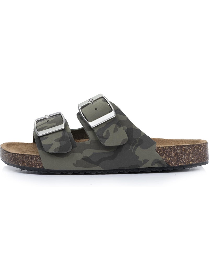 Sandali con doppie cinghie ultraconfortevoli Verde - Kiabi