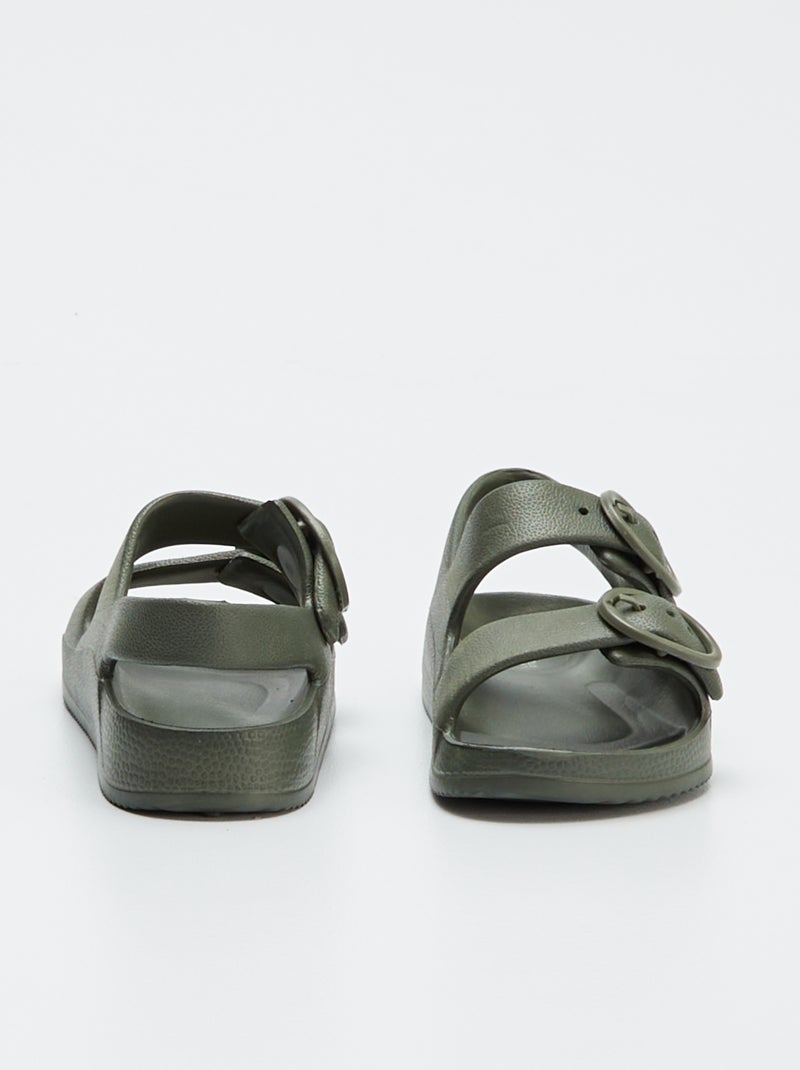 Sandali con doppio cinturino KAKI - Kiabi