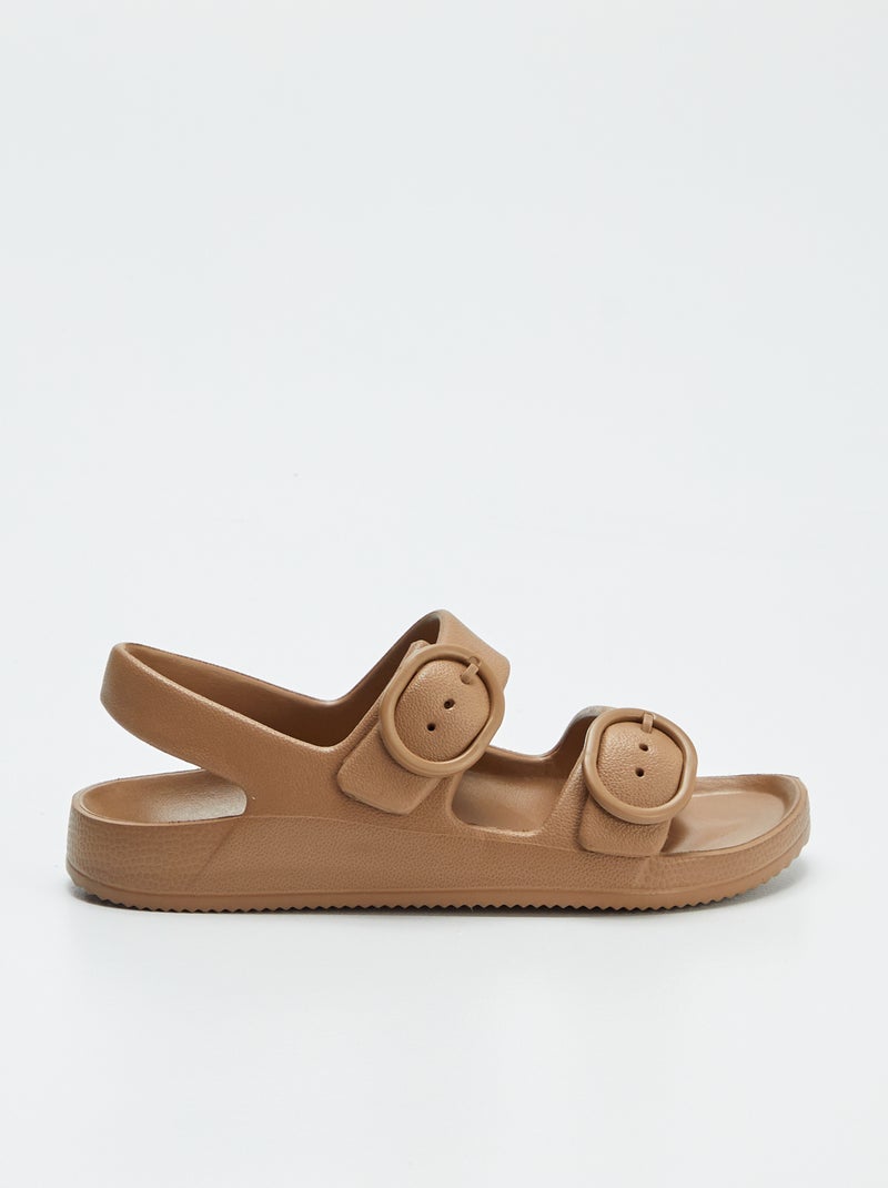Sandali con doppio cinturino MARRONE - Kiabi