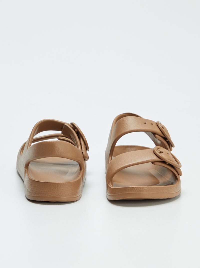 Sandali con doppio cinturino MARRONE - Kiabi