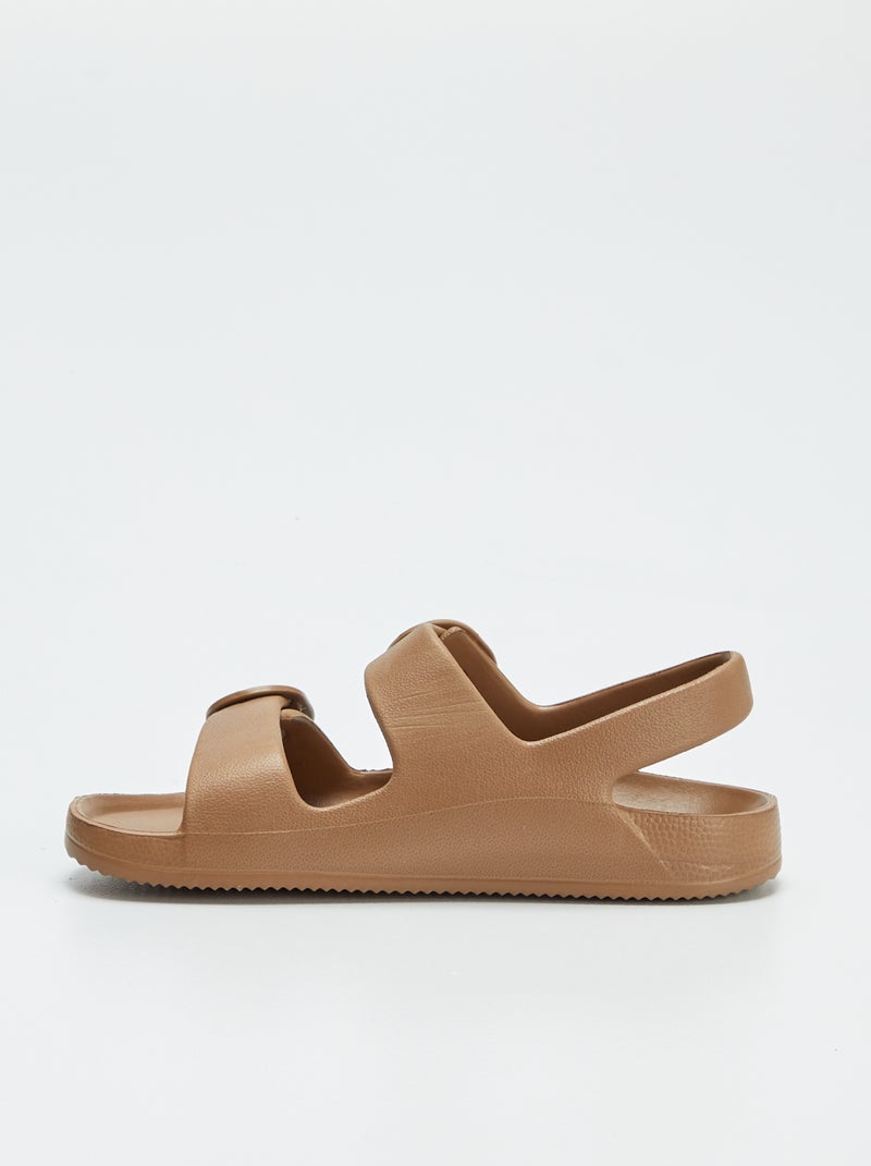 Sandali con doppio cinturino MARRONE - Kiabi