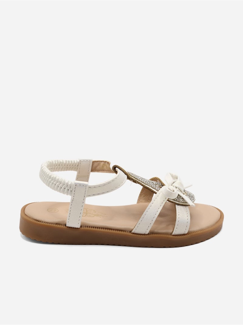 Sandali con elastici Bianco - Kiabi
