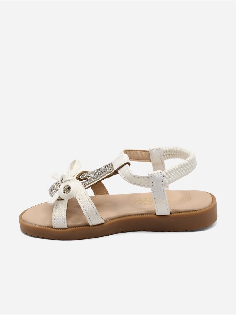 Sandali con elastici Bianco - Kiabi