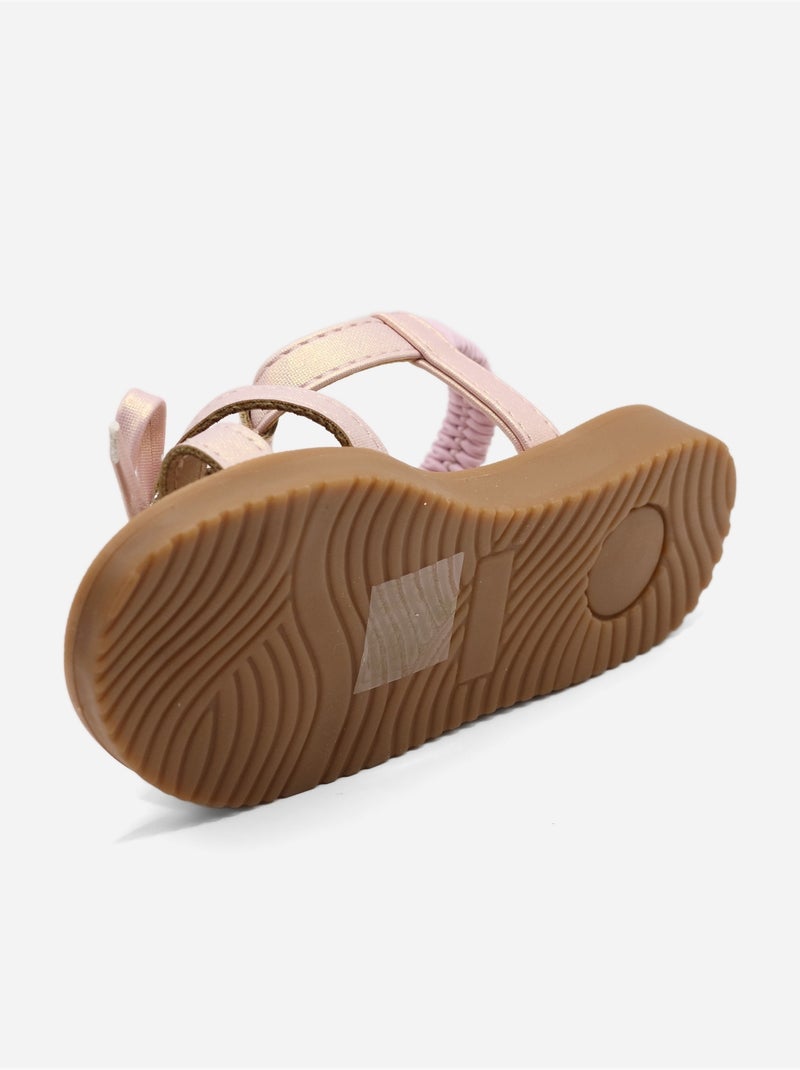 Sandali con elastici Rosa - Kiabi