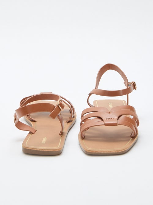 Sandali con fascette incrociate - Kiabi