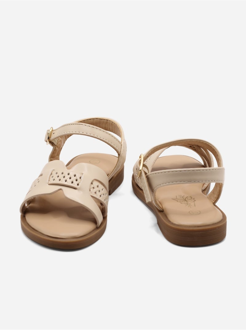Sandali con fibbia Beige - Kiabi