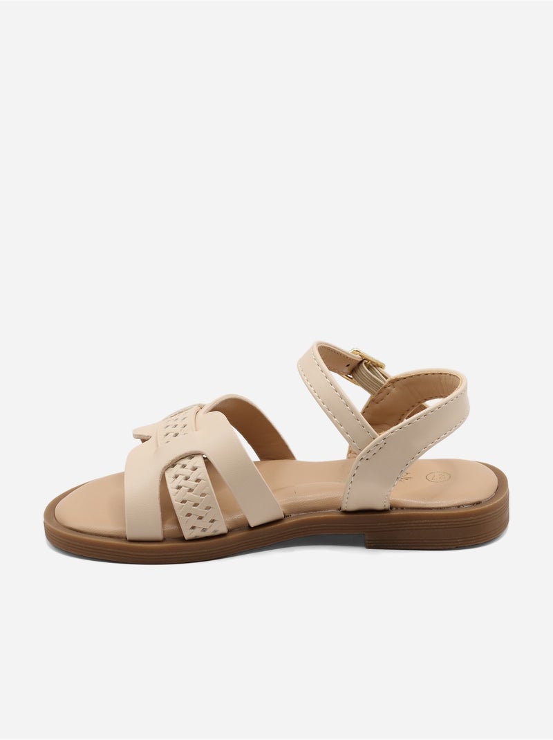 Sandali con fibbia Beige - Kiabi