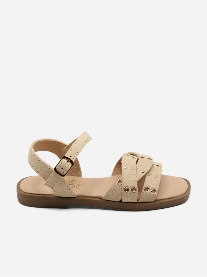 Sandali con fibbia Beige - Kiabi