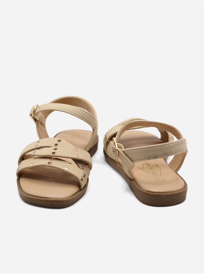 Sandali con fibbia Beige - Kiabi