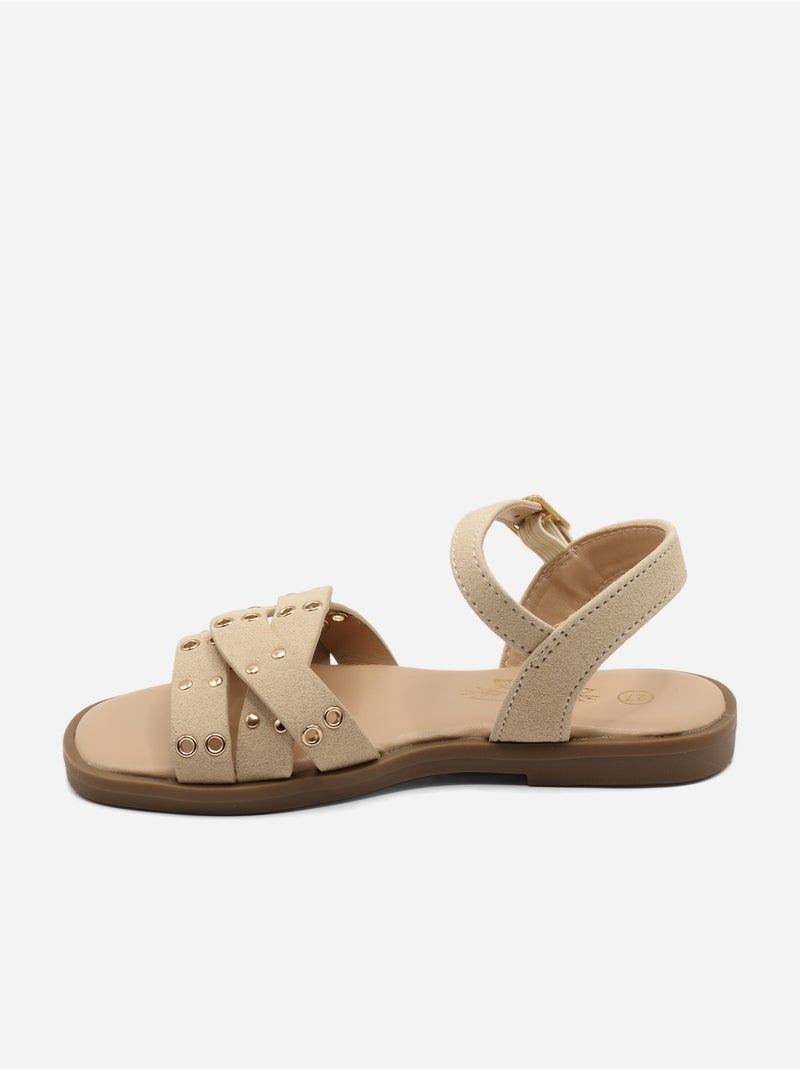 Sandali con fibbia Beige - Kiabi
