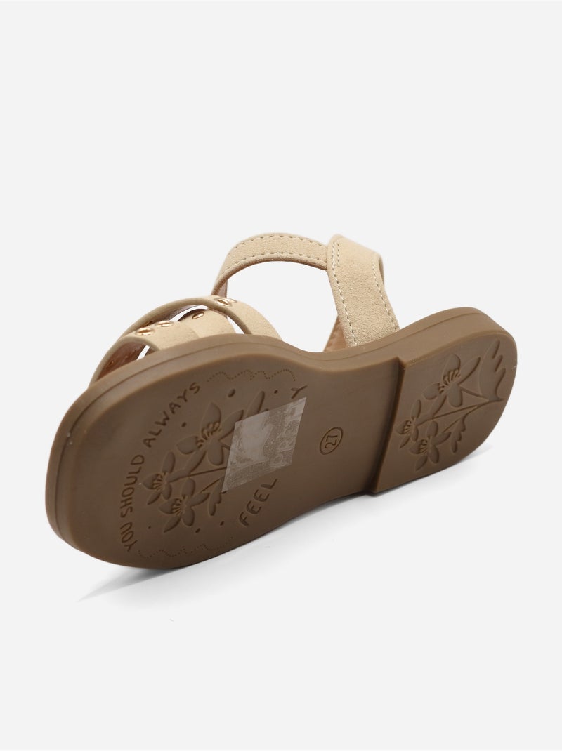 Sandali con fibbia Beige - Kiabi