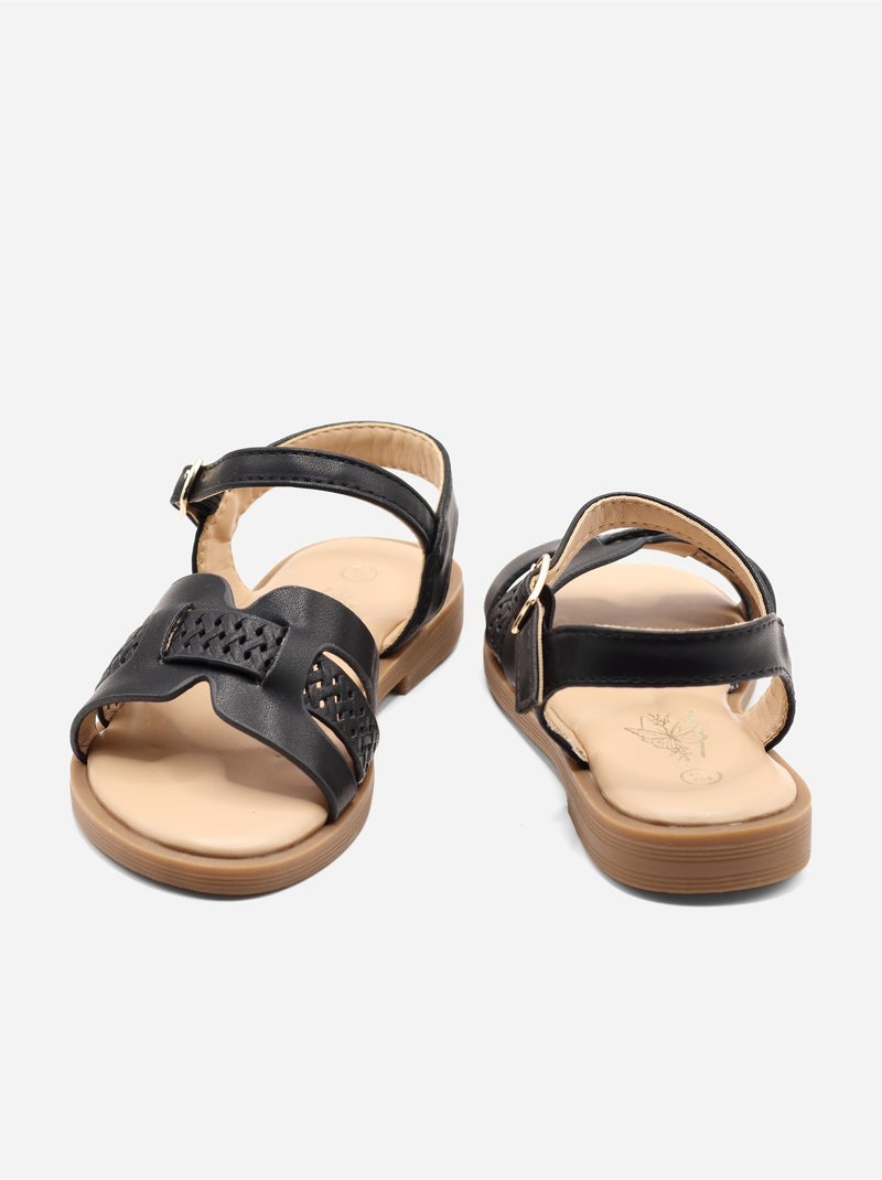 Sandali con fibbia Nero - Kiabi