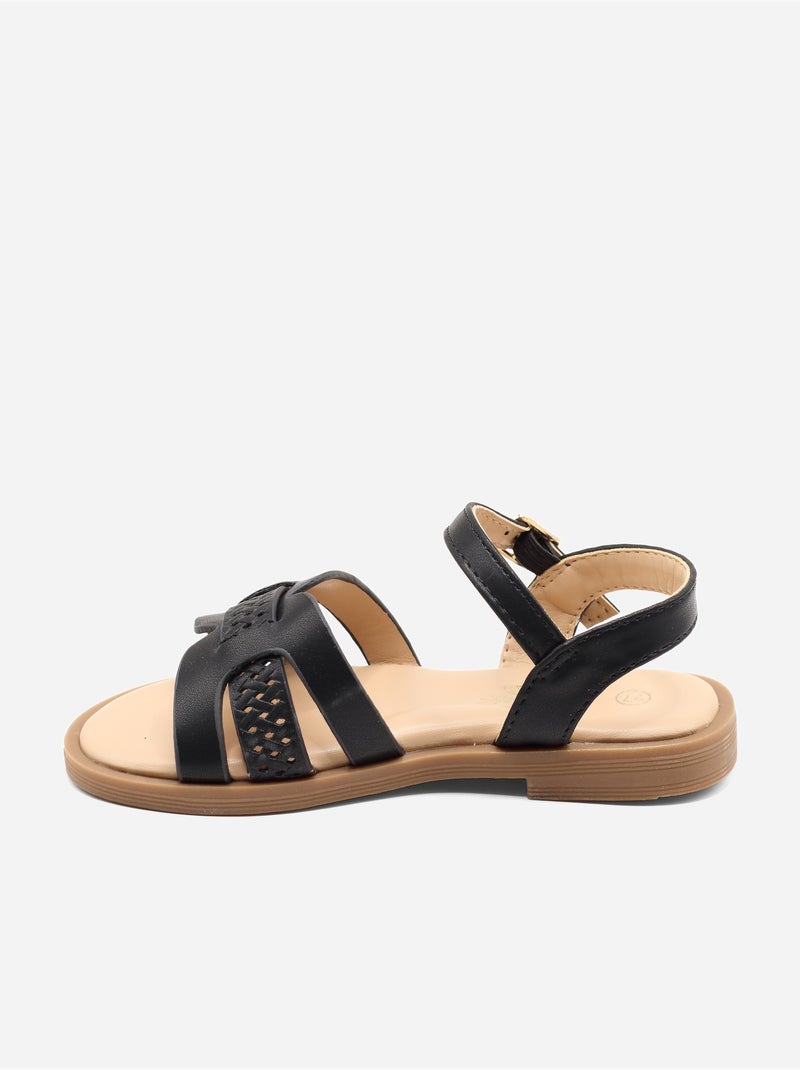 Sandali con fibbia Nero - Kiabi