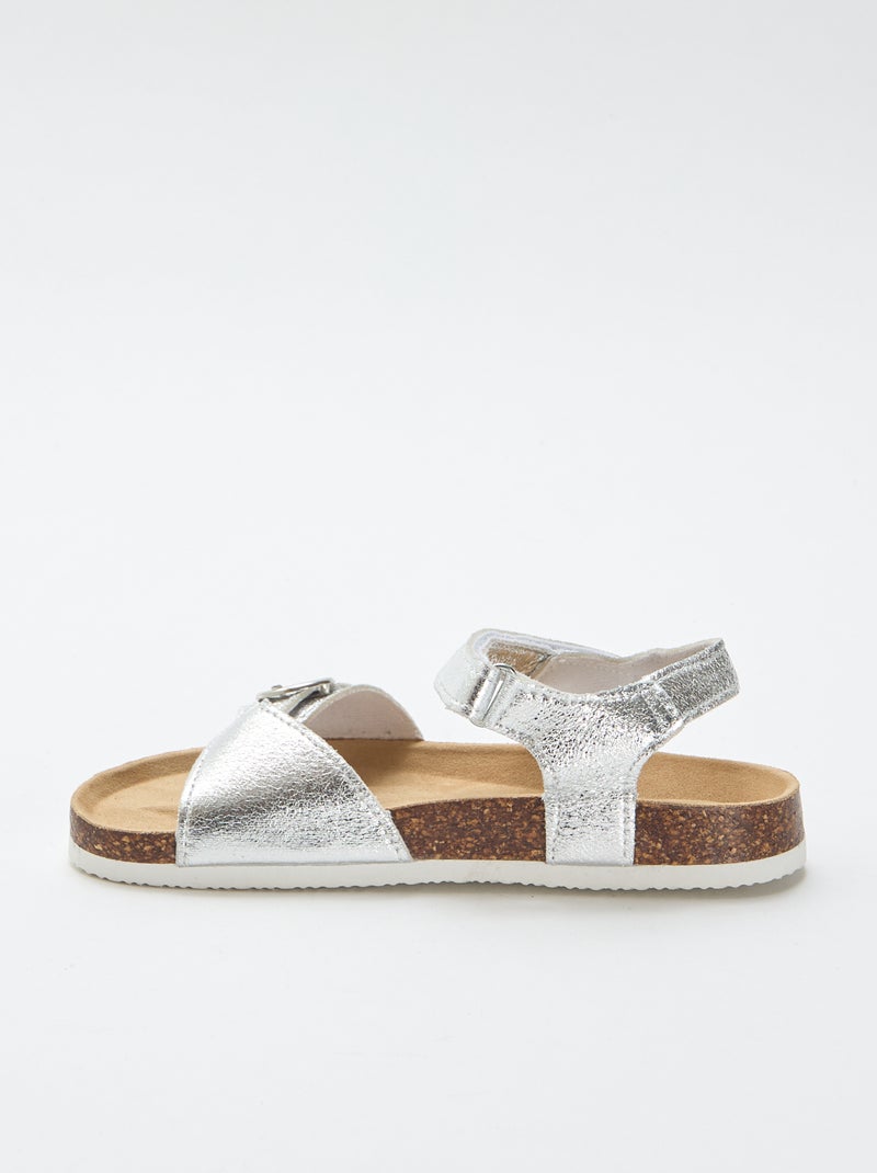 Sandali con fibbia rotonda Grigio - Kiabi