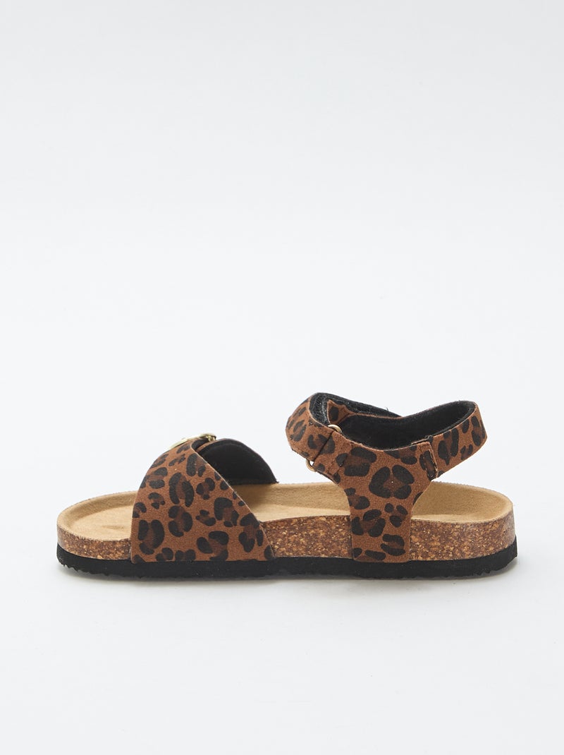 Sandali con fibbia rotonda Marrone - Kiabi