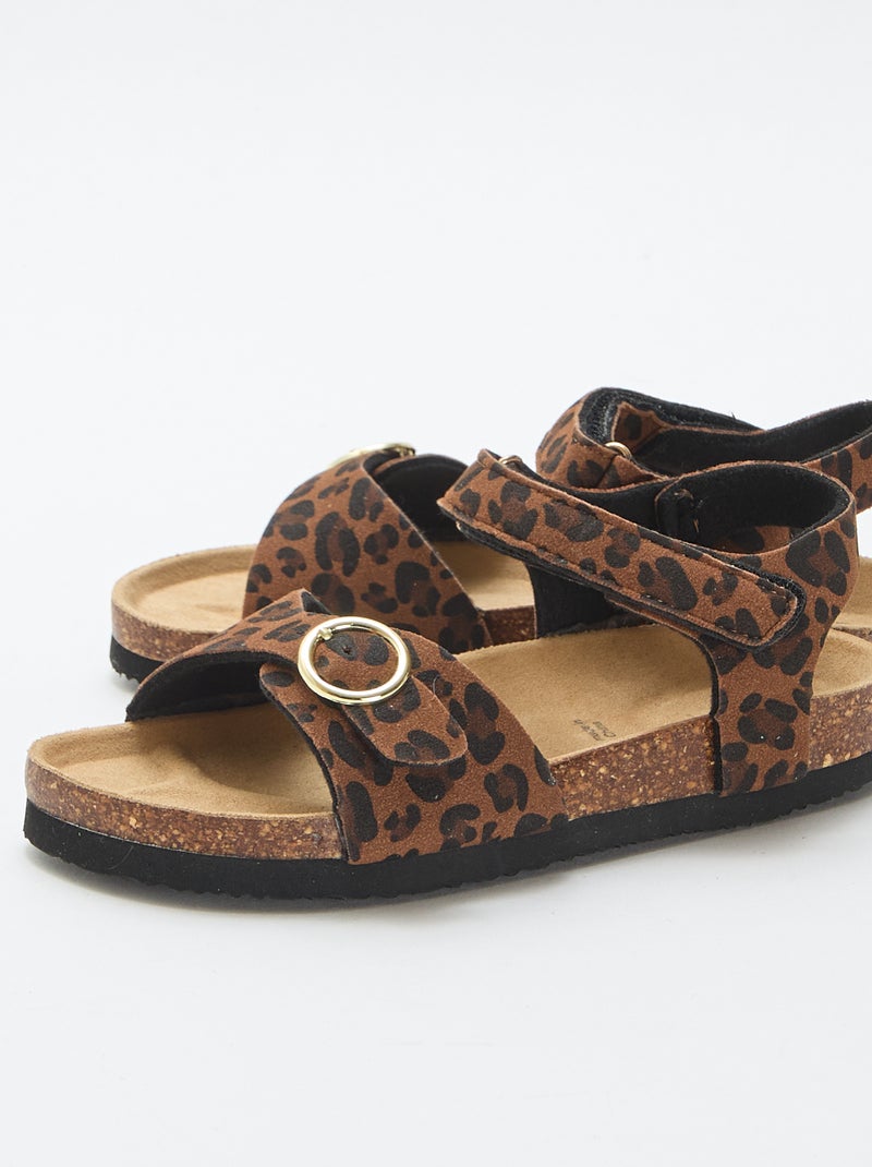 Sandali con fibbia rotonda Marrone - Kiabi