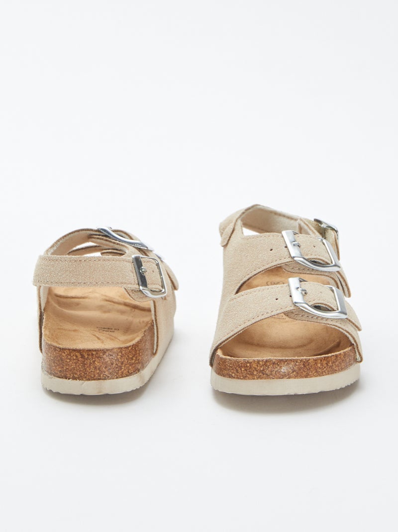 Sandali con fibbie BEIGE - Kiabi