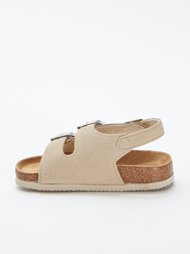 Sandali con fibbie BEIGE - Kiabi