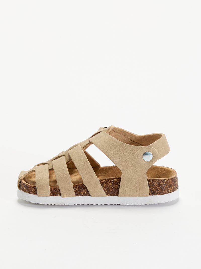 Sandali con fibbie Beige - Kiabi