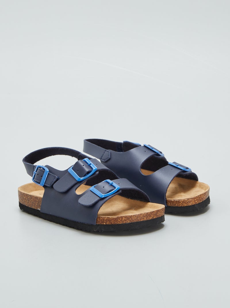 Sandali con fibbie blu - Kiabi
