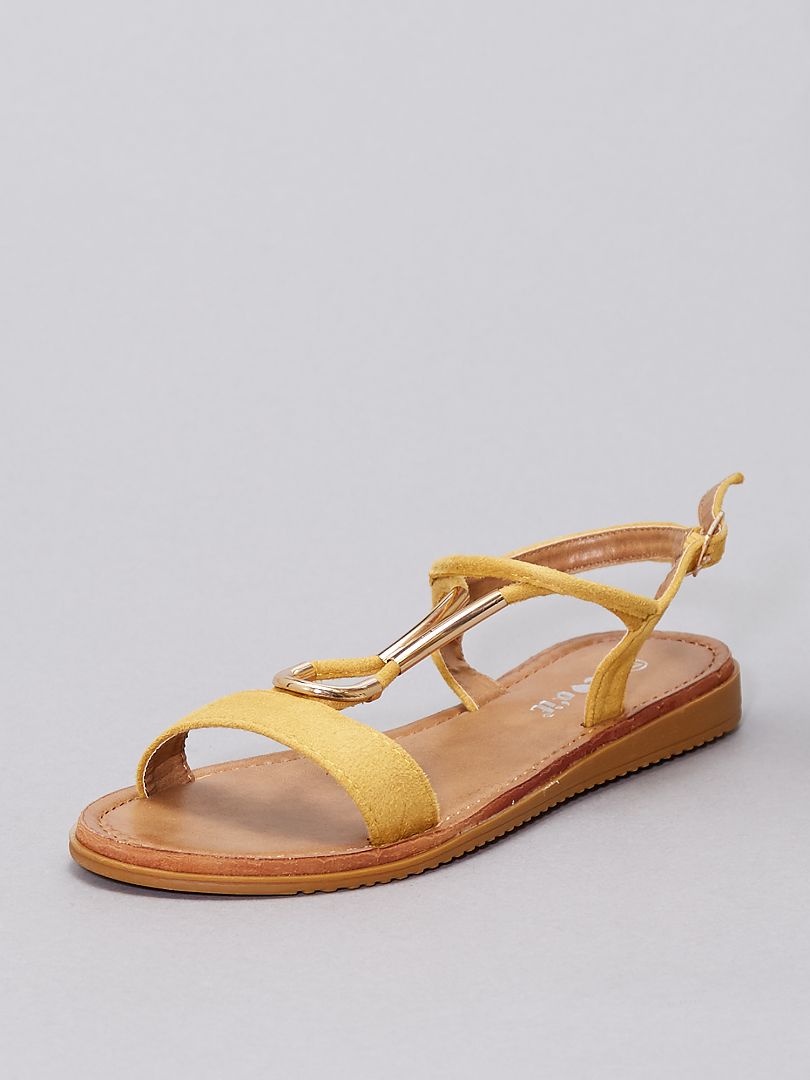 Sandali con gioielli giallo - Kiabi