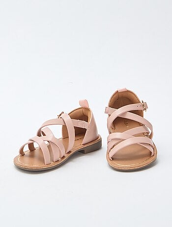 Sandali con cinturini tinta unita