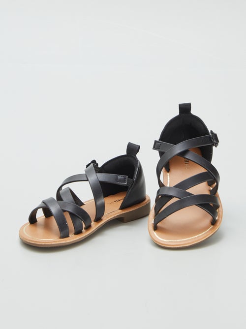 Sandali con molti cinturini incrociati - Kiabi