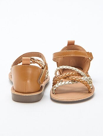 Sandali con multiple fasce intrecciate