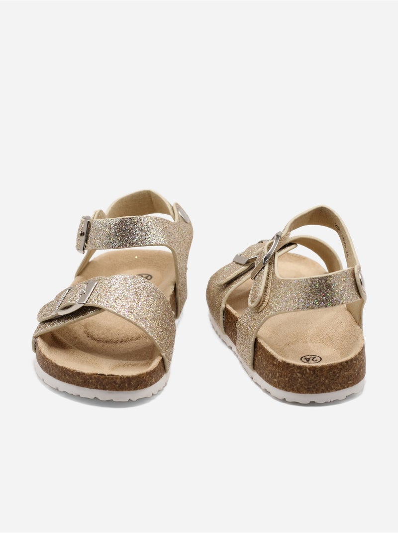 Sandali con paillettes Dorato/Oro - Kiabi