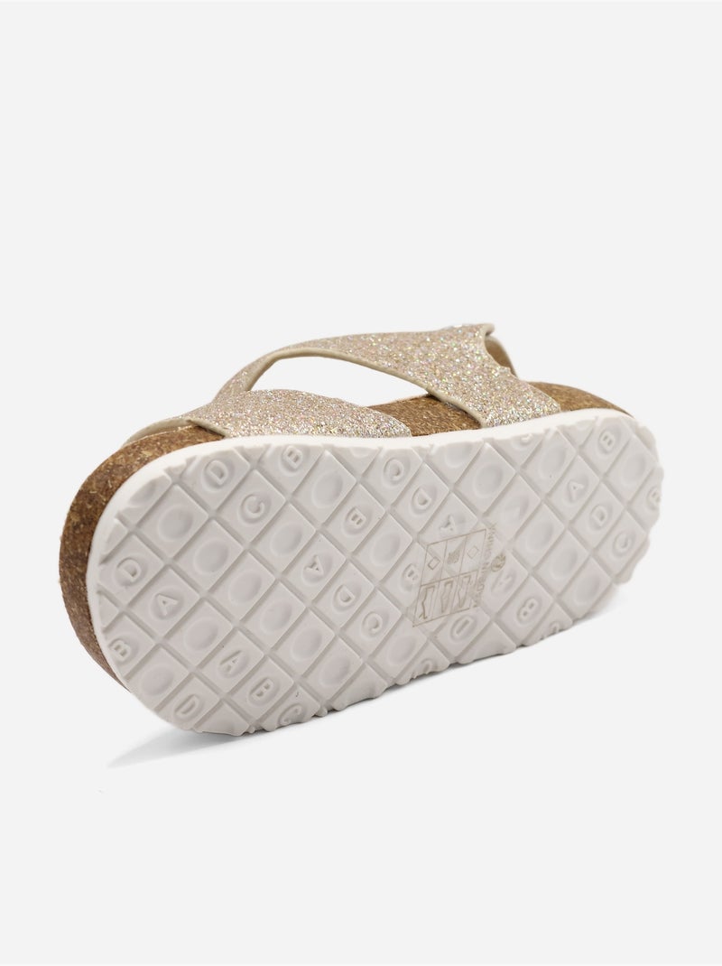 Sandali con paillettes Dorato/Oro - Kiabi