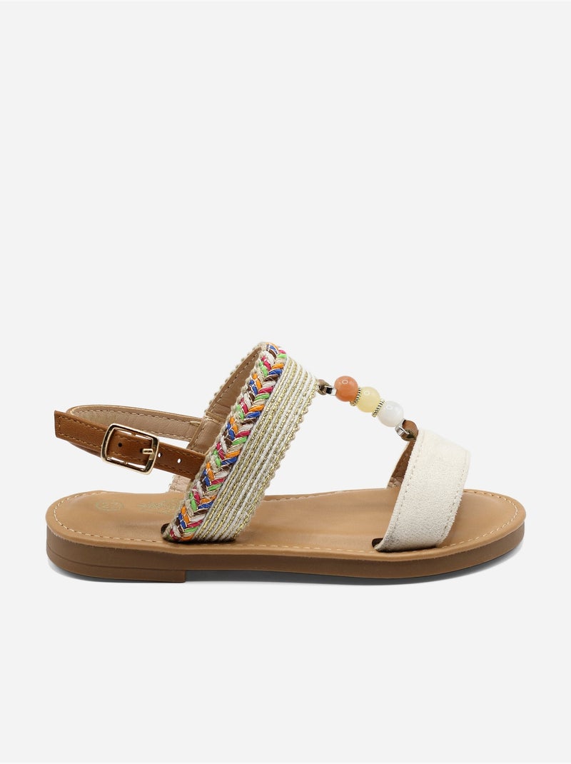 Sandali con perline Beige - Kiabi