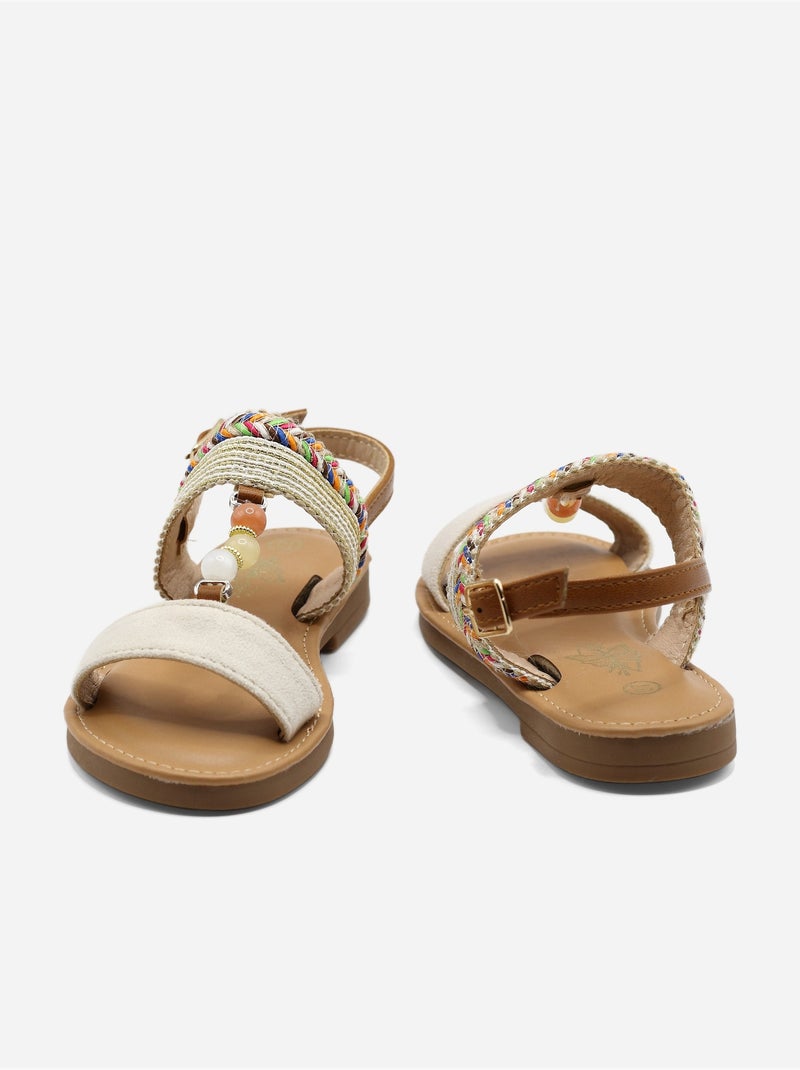 Sandali con perline Beige - Kiabi