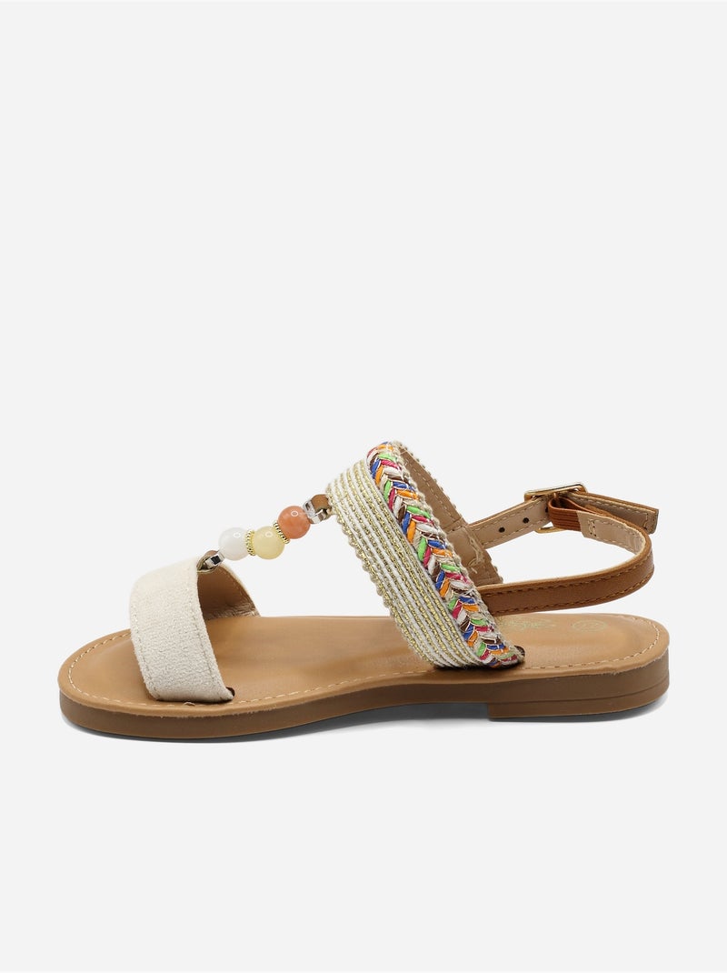 Sandali con perline Beige - Kiabi