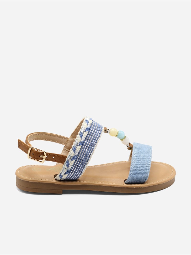 Sandali con perline Blu chiaro - Kiabi