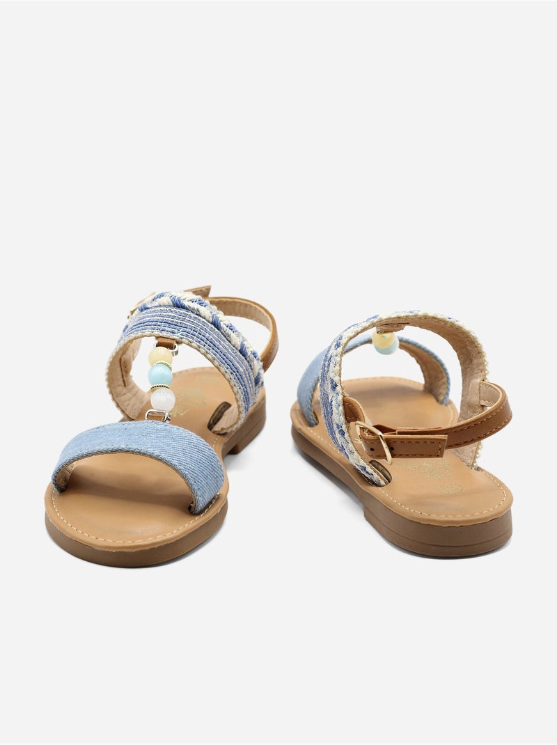 Sandali con perline Blu chiaro - Kiabi