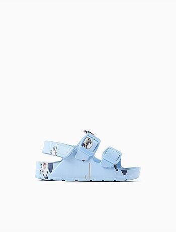 Sandali con plantare e fibbia in gomma con Mickey