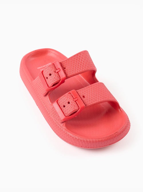 Sandali con plantare in gomma con doppia fibbia - Kiabi