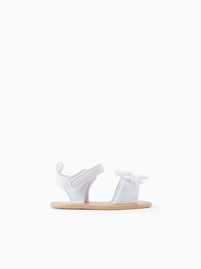 Sandali con punta aperta e fiocco decorativo Bianco - Kiabi