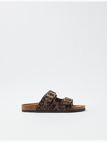 Sandali con stampa animale, MO Fashion