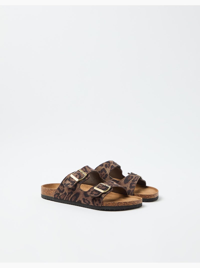 Sandali con stampa animale, MO Fashion Marrone - Kiabi