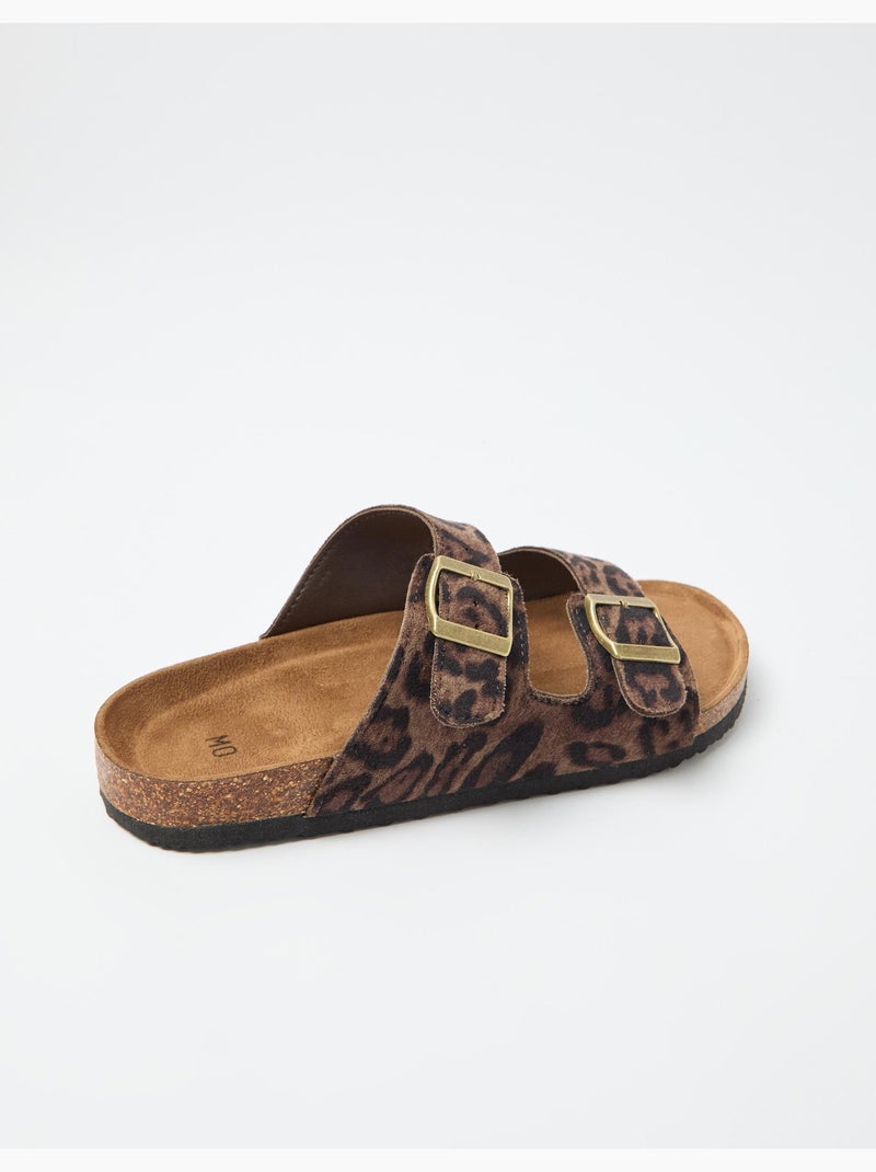 Sandali con stampa animale, MO Fashion Marrone - Kiabi