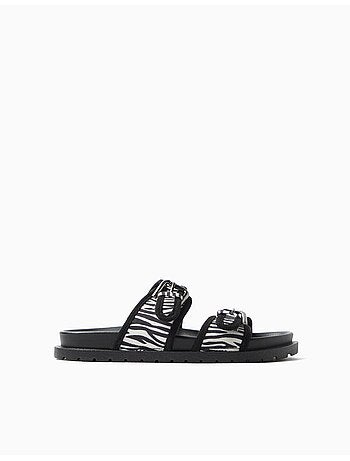 Sandali con stampa animale, MO Fashion