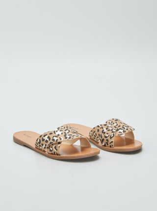 Sandali con stampa 'leopardo'