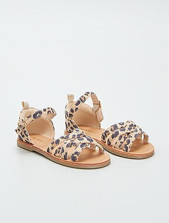 Sandali con stampa 'leopardo'