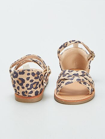 Sandali con stampa 'leopardo'