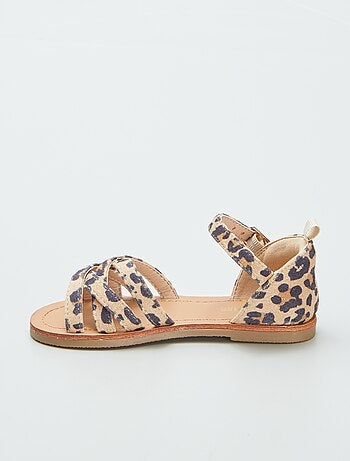 Sandali con stampa 'leopardo'
