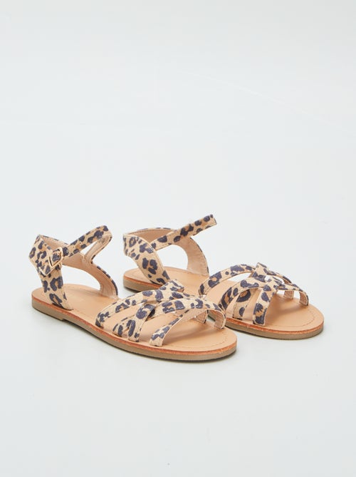 Sandali con stampa 'leopardo' - Kiabi