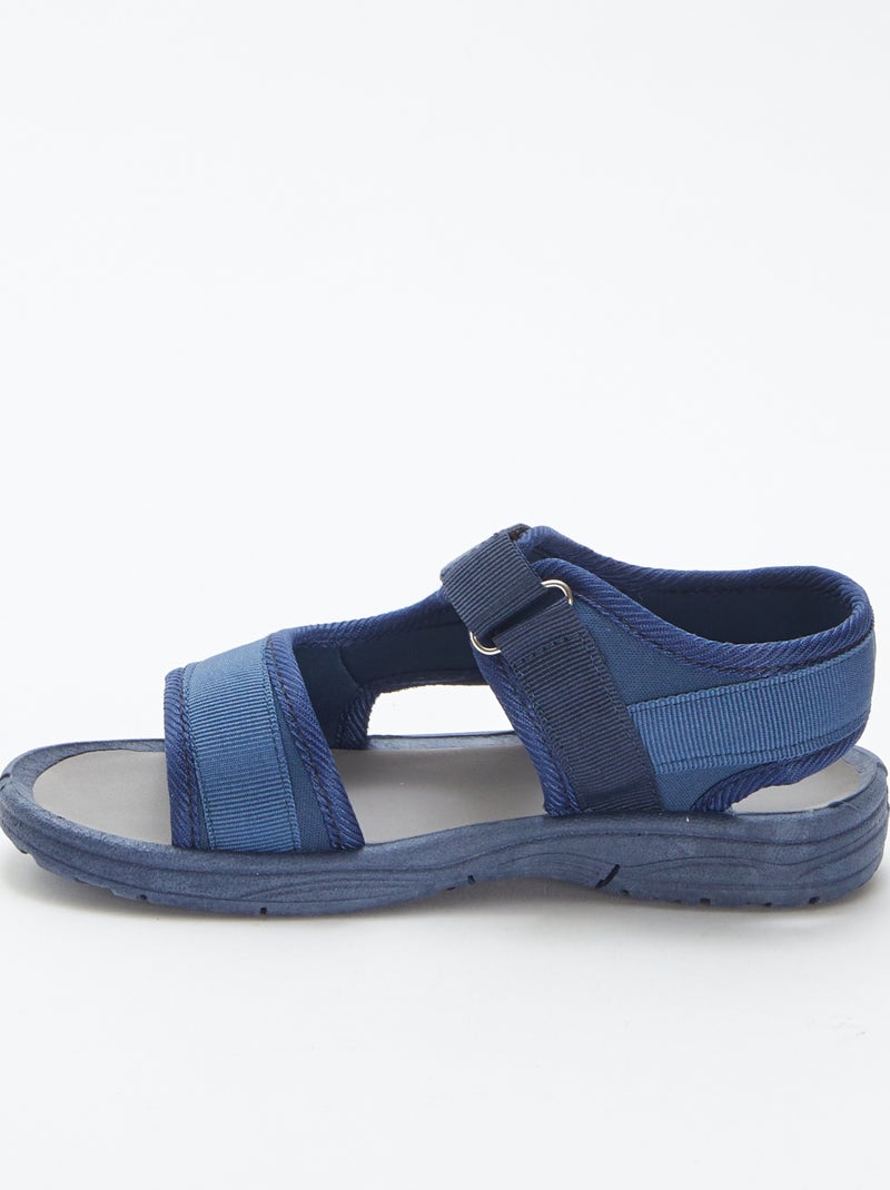 Sandali con strappi e triangolo decorativo BLU - Kiabi