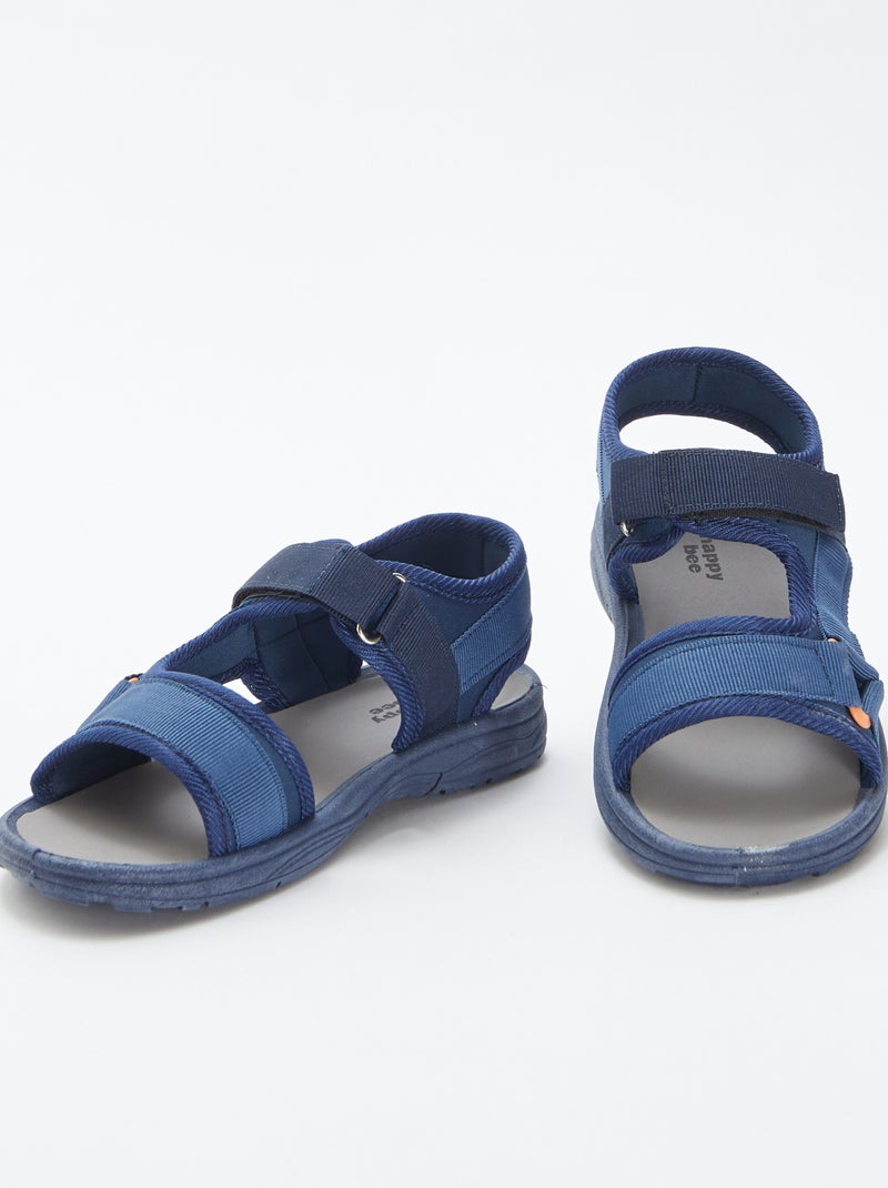 Sandali con strappi e triangolo decorativo BLU - Kiabi