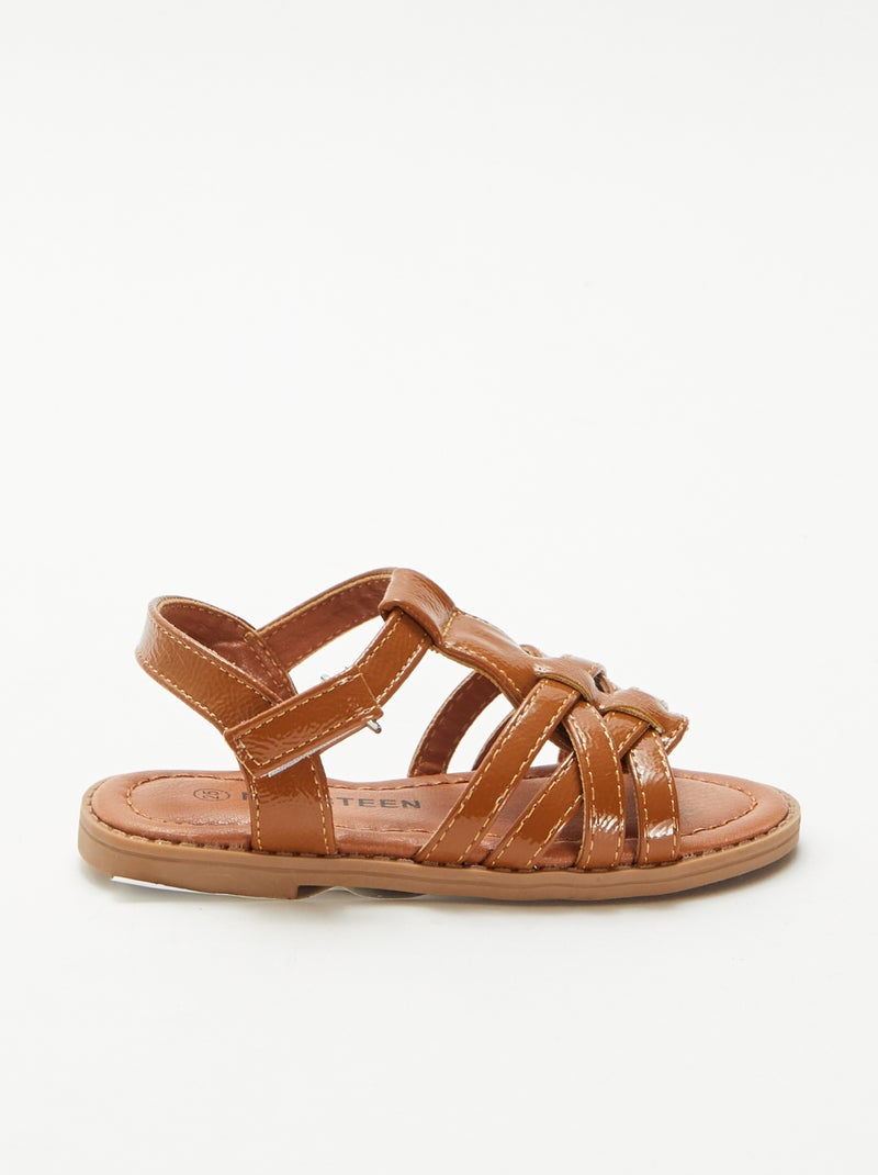 Sandali con strappo Marrone - Kiabi